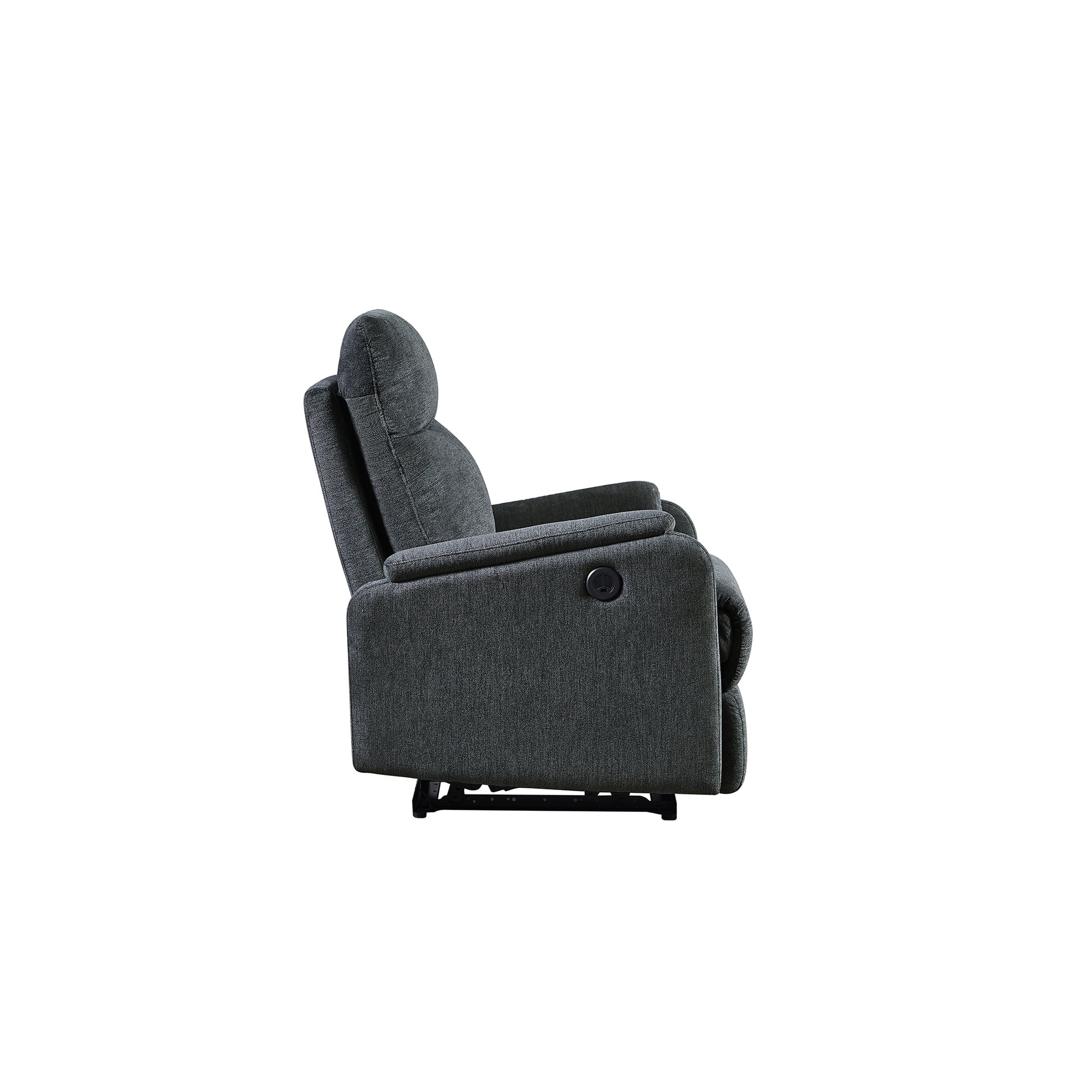 Hot Selling For 10 Years ,Recliner Chair With Power Function Easy Control Big Stocksrecliner Single Chair For Living Roombed Room Dark Gray Foam Fabric