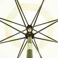 Simple Deluxe 9Ft Outdoor Market Table Patio Umbrella With Button Tilt, Crank And 8 Sturdy Ribs For Garden, Beige Beige Seats 8 Stainless Steel