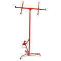 Drywall Lift Panel 13' Lift Drywall Panel Hoist Jack Lifter,Red Red Steel