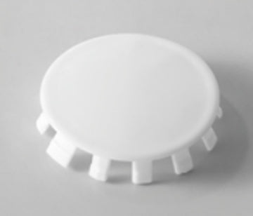 Side Hole Covers, Pp, Glossy White White Plastic