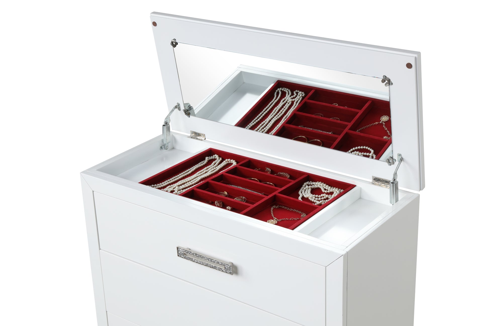 Coco Queen 5 Pc Vanity Led Bedroom Set Made With Wood In Milky White Box Spring Not Required Queen White Wood 5 Piece Set Bedroom Contemporary,Modern Solid Wood Mdf Polyester Built In Lighting Wood