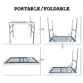 Outdoor Fish And Game Cutting Cleaning Table W Sink And Faucet Off White Hdpe