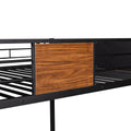 Full Over Full Bunk Bed Modern Style Steel Frame Bunk Bed With Safety Rail, Built In Ladder For Bedroom, Dorm, Boys, Girls, Adults Old Sku: Mf190840Aad Full Brown Metal