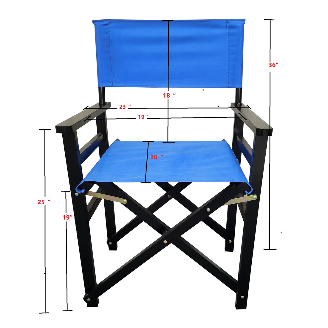 Folding Chair Wooden Director Chair Canvas Folding Chair Folding Chair 2Pcs Setpopulus Canvas Colorblue Black Solid Wood