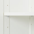 High Wardrobe And Kitchen Cabinet With 2 Doors And 3 Partitions To Separate 4 Storage Spaces,White White Mdf