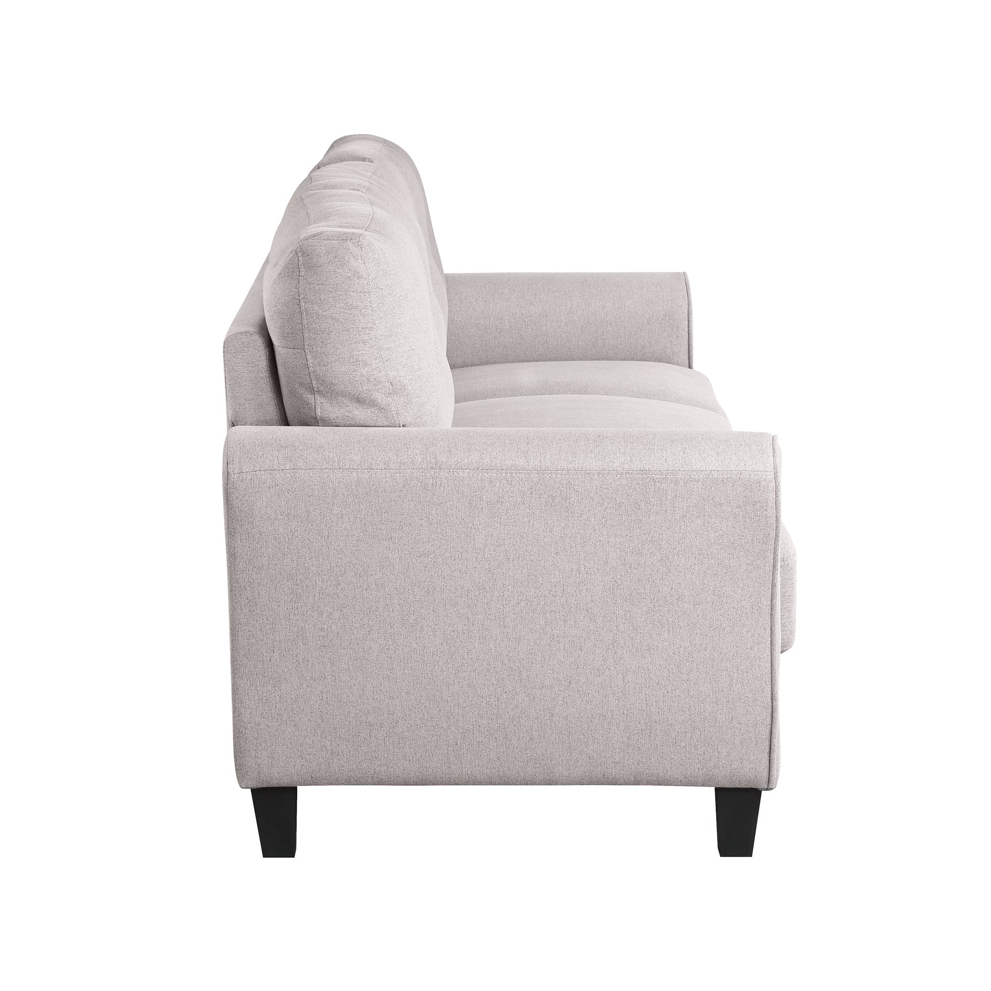 79.9" Modern Living Room Sofa Linen Upholstered Couch Furniture For Home Or Office ,Light Grey, 3 Seat,Old Sku:Wf288519Aar Light Grey Foam Linen 3 Seat