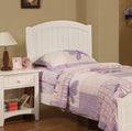 White Color Twin Size Bed Nightstand And Chest 3Pc Set Bedroom Furniture Wooden Transitional Style Headboard Box Spring Required Twin White Wood White 3 Piece Set Bedroom Bed Included,Chest