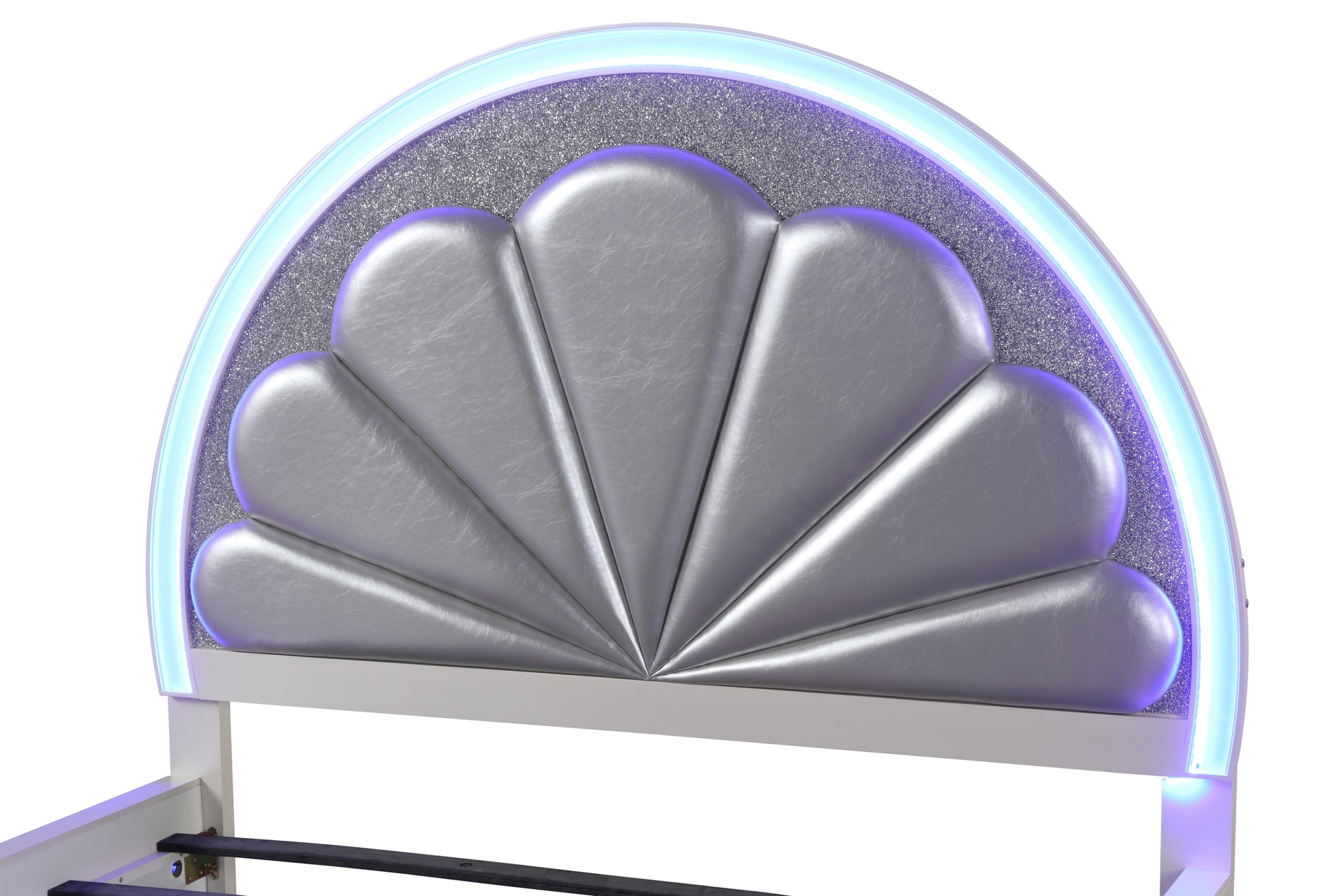 Perla King 4 Pc Led Bedroom Set Made With Wood In Milky White Box Spring Not Required King White Wood 4 Piece Set Bedroom Bed Included,Dresser Included,Mirror Included,Nightstand Included Contemporary,Modern Solid Wood Mdf Built In Lighting Wood