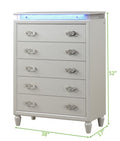 Passion Chest Milky White White Solid Wood