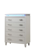 Passion Chest Milky White White Solid Wood