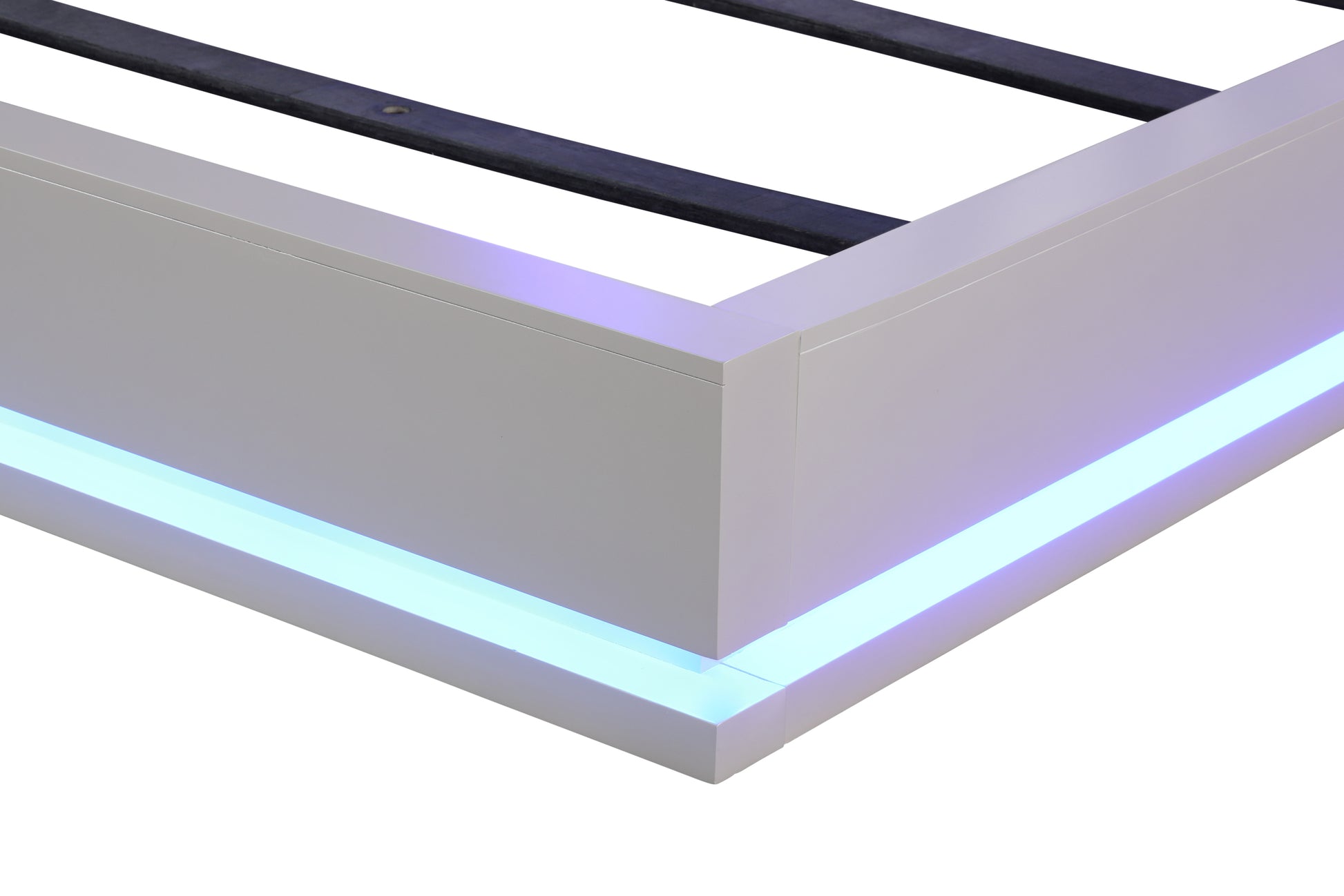 Perla King 4 Pc Led Bedroom Set Made With Wood In Milky White Box Spring Not Required King White Wood 4 Piece Set Bedroom Bed Included,Dresser Included,Mirror Included,Nightstand Included Contemporary,Modern Solid Wood Mdf Built In Lighting Wood