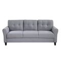 Modern Living Room Sofa Set Linen Upholstered Couch Furniture For Home Or Office ,Light Grey, 2 3 Seat,Old Sku:Sg000372Aaa Light Grey Blue Foam Linen 5 Seat