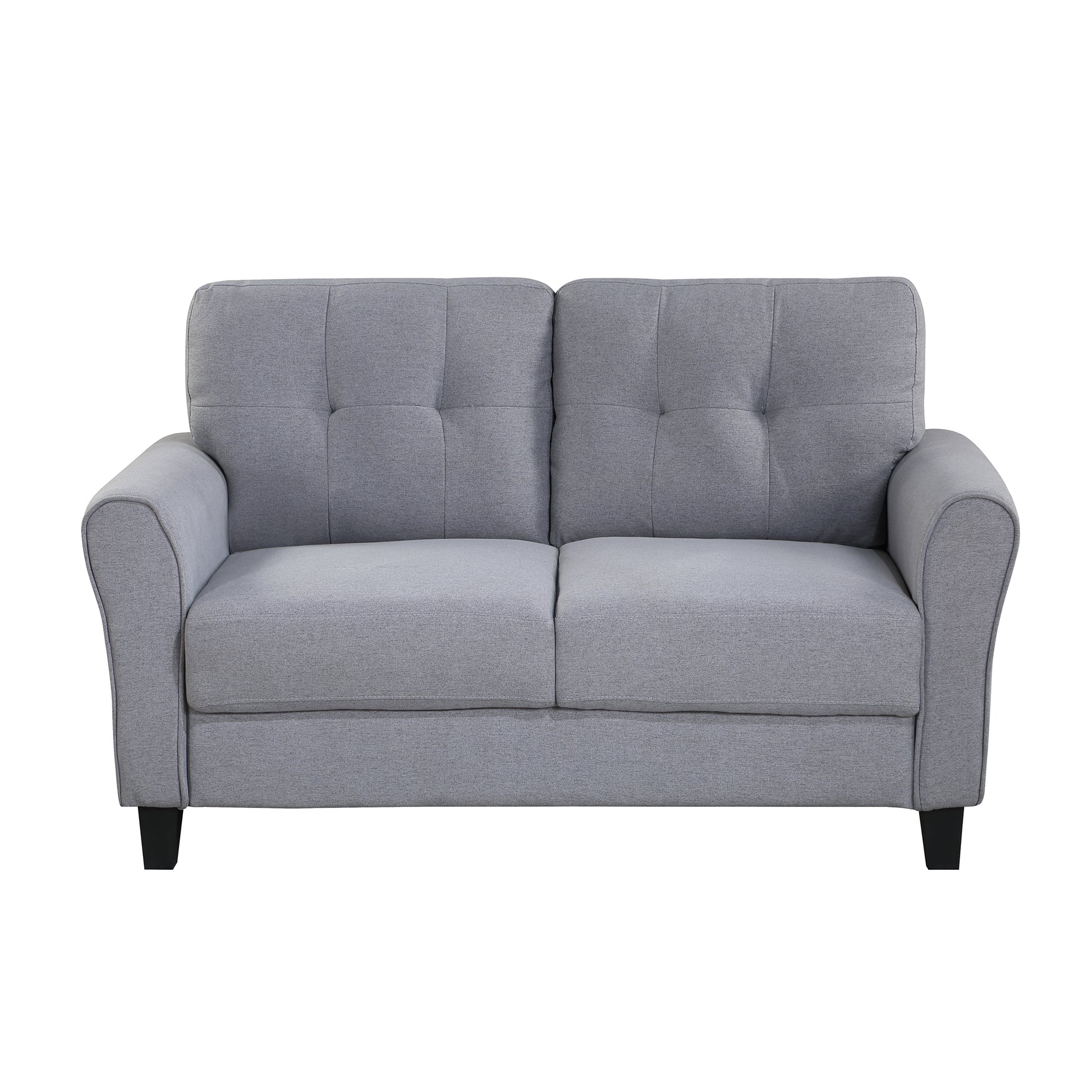 Modern Living Room Sofa Set Linen Upholstered Couch Furniture For Home Or Office ,Light Grey Blue, 1 2 Seat,Old Sku:Sg000365Aaa Light Grey Blue Foam Linen 3 Seat