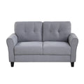 Modern Living Room Sofa Set Linen Upholstered Couch Furniture For Home Or Office ,Light Grey Blue, 1 2 3 Seat,Old Sku:Sg000373Aaa Light Grey Blue Foam Linen 6 Seat