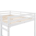 Loft Bed With Slide, Multifunctional Design, Full White Old Sku :Wf281157Aak White Solid Wood