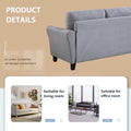 Modern Living Room Sofa Set Linen Upholstered Couch Furniture For Home Or Office ,Light Grey Blue, 1 2 3 Seat,Old Sku:Sg000373Aaa Light Grey Blue Foam Linen 6 Seat