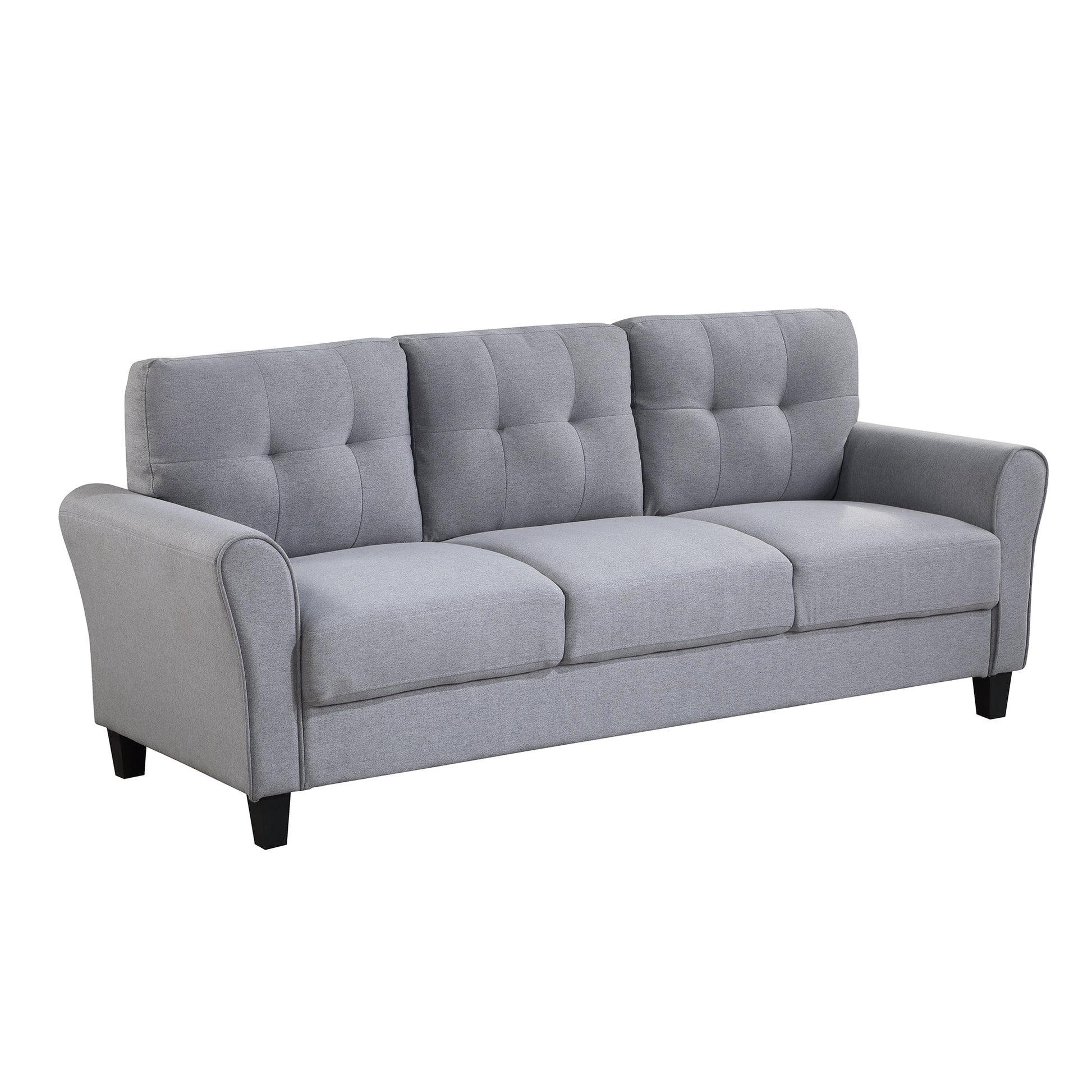 Modern Living Room Sofa Set Linen Upholstered Couch Furniture For Home Or Office ,Light Grey, 2 3 Seat,Old Sku:Sg000372Aaa Light Grey Blue Foam Linen 5 Seat