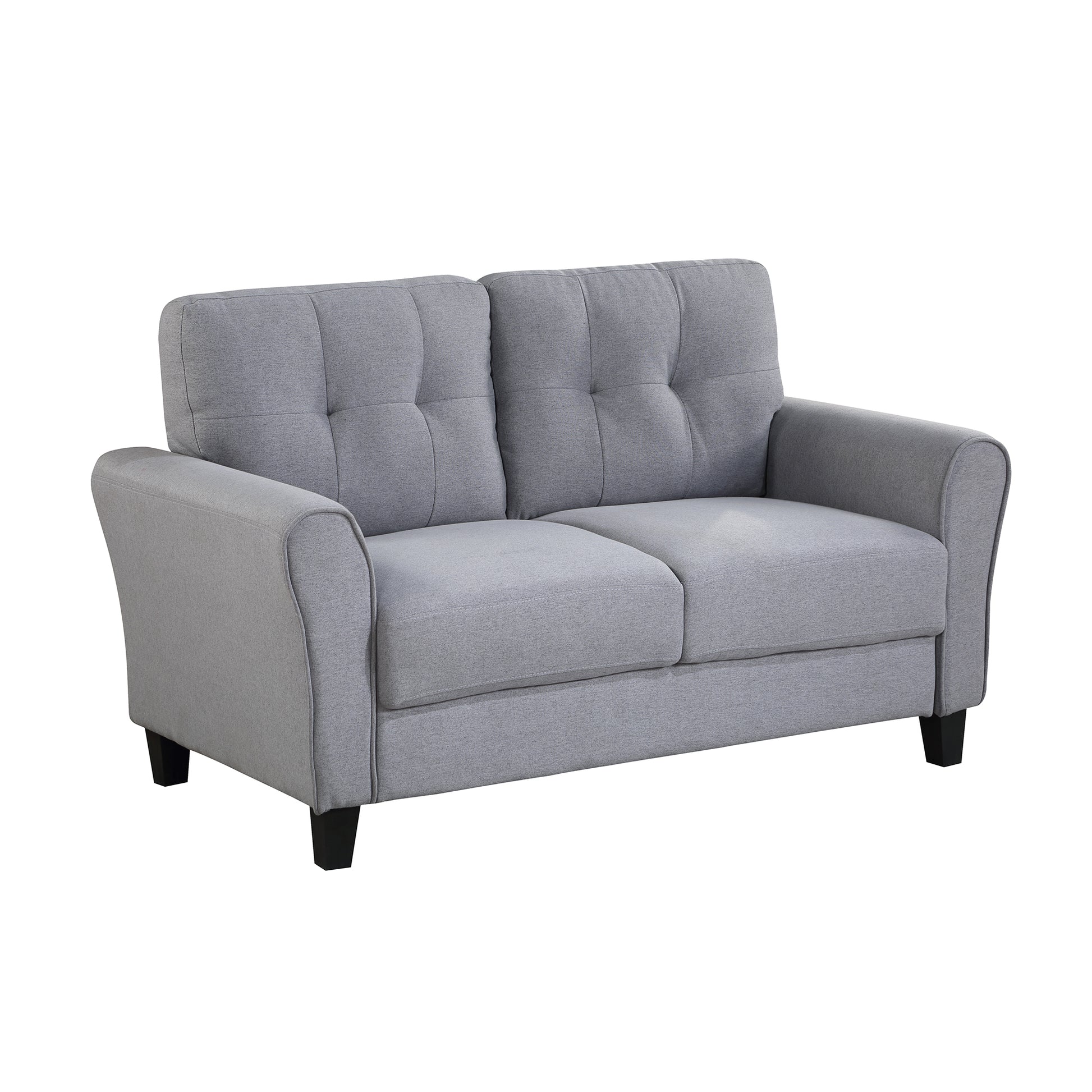 Modern Living Room Sofa Set Linen Upholstered Couch Furniture For Home Or Office ,Light Grey Blue, 1 2 Seat,Old Sku:Sg000365Aaa Light Grey Blue Foam Linen 3 Seat