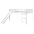 Loft Bed With Slide, Multifunctional Design, Full White Old Sku :Wf281157Aak White Solid Wood