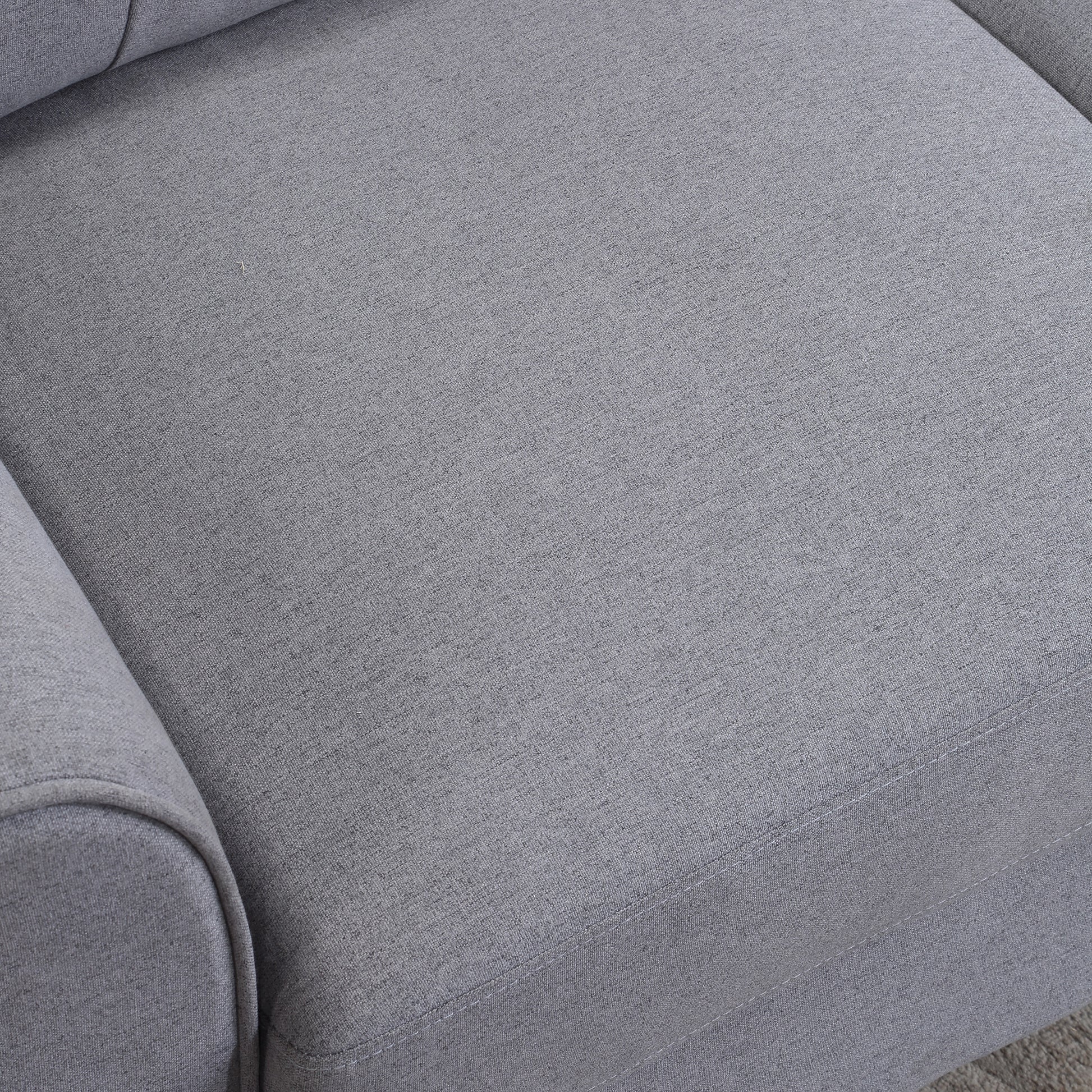 Modern Living Room Sofa Set Linen Upholstered Couch Furniture For Home Or Office ,Light Grey Blue, 1 2 3 Seat,Old Sku:Sg000373Aaa Light Grey Blue Foam Linen 6 Seat