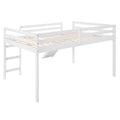 Loft Bed With Slide, Multifunctional Design, Full White Old Sku :Wf281157Aak White Solid Wood