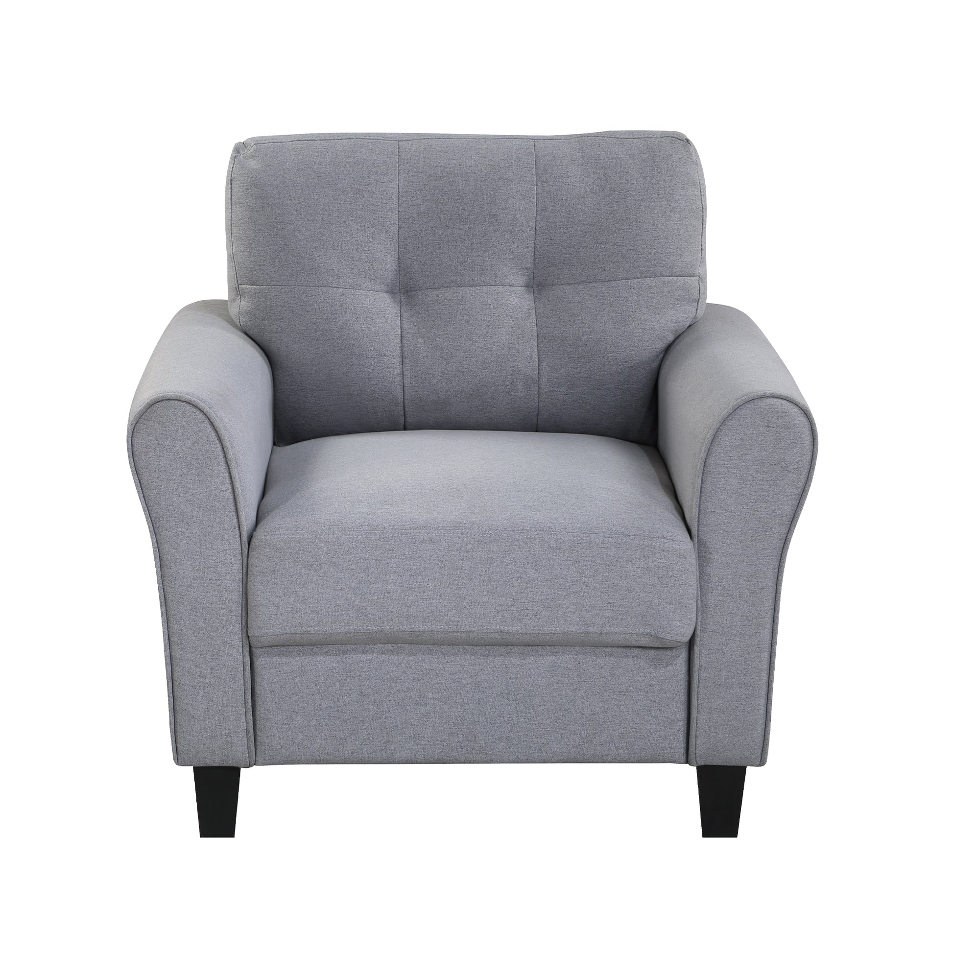 35" Modern Living Room Armchair Linen Upholstered Couch Furniture For Home Or Office ,Light Grey Blue, 1 Seat,Old Sku:Wf288517Aac Light Grey Blue Foam Linen 1 Seat