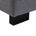 Upholstery Sleeper Sectional Sofa With Double Storage Spaces, 2 Tossing Cushions, Grey Grey Linen