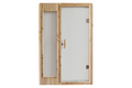 Outdoor W632S00010 Sauna Room'S Front Wall Natural Wood Stainless Steel