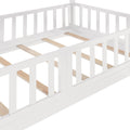 Twin Over Twin Bunk Bed With Slide And Ladder, White Old Sku:Lp000009Aak White Solid Wood