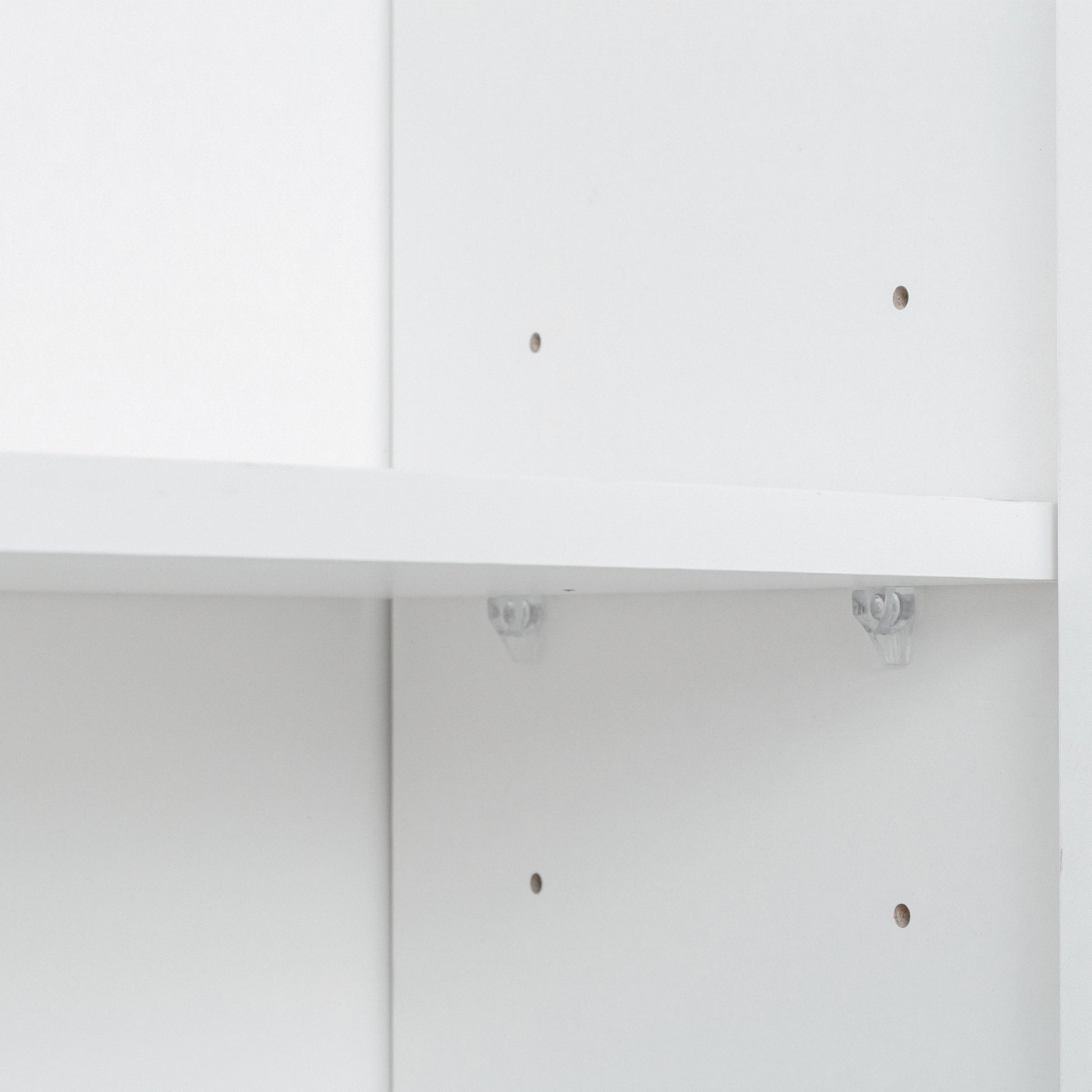 70.87" Tall Wardrobe& Kitchen Cabinet, With 6 Doors, 1 Open Shelves And 1 Drawer For Bedroom,White White Mdf