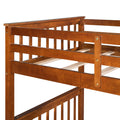 Twin Over Twin Bunk Bed With Ladders And Two Storage Drawers Walnut Old Sku:Lt000265Aad Walnut Solid Wood