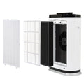 Filter Only, Used With Ex285857Aaa Large Room Air Purifier, H13 True Heap99.99% Airborne Particle Removal, Captures Allergens, Dust, Pet Dander, Odors. Black Polypropylene