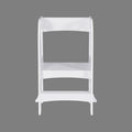 Child Standing Tower, Step Stools For Kids, Toddler Step Stool For Kitchen Counter, White White Mdf