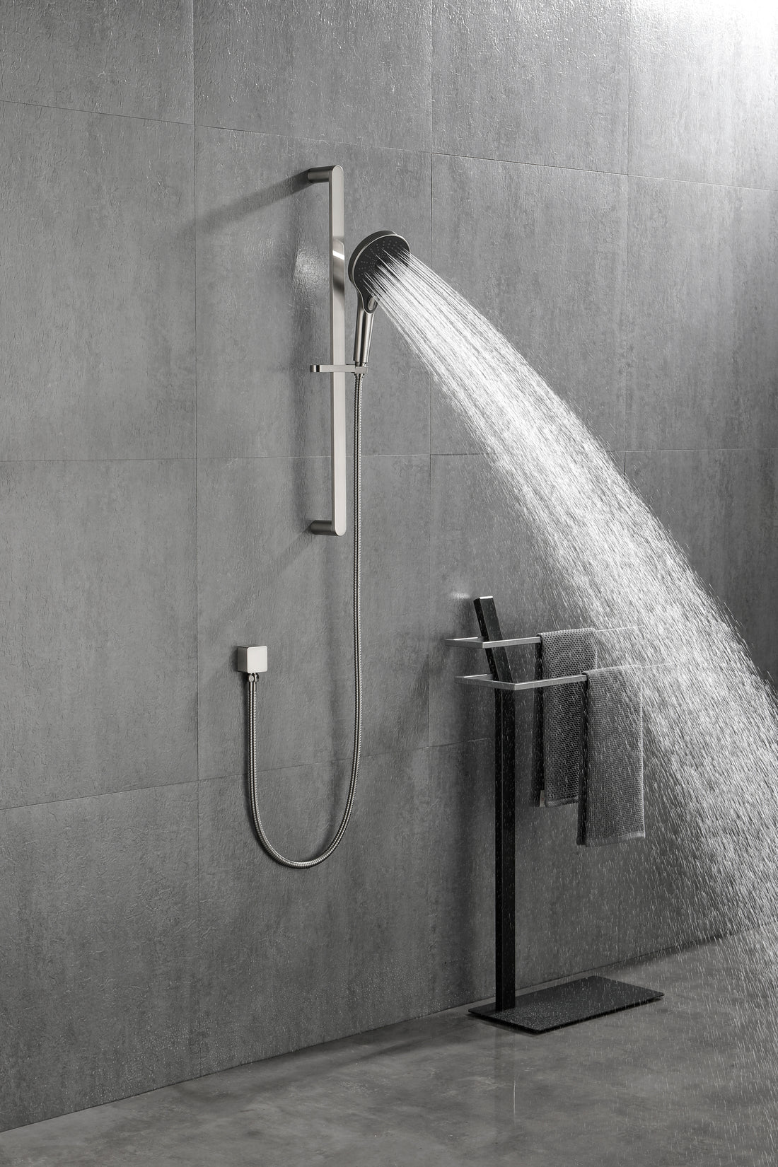 Eco Performance Handheld Shower With 28 Inch Slide Bar And 59 Inch Hose Brushed Nickel Stainless Steel