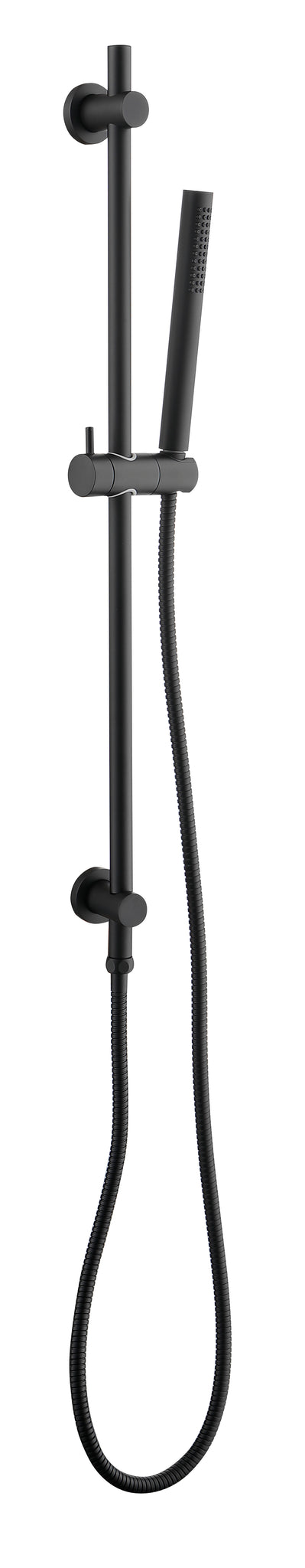 Eco Performance Handheld Shower With 28 Inch Slide Bar And 59 Inch Hose Matt Black Stainless Steel