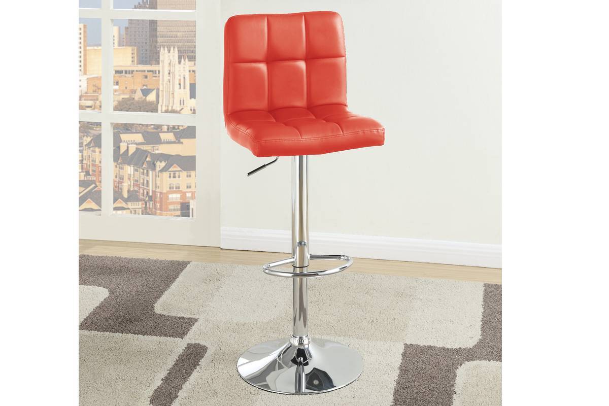 White Faux Leather Bar Stool Counter Height Chairs Set Of 2 Adjustable Height Kitchen Island Stools Modern White Dining Room Contemporary,Modern Bar Stools Tufted Back Metal