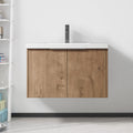 Soft Close Doors Bathroom Vanity With Sink,30 Inch For Small Bathroom,30X18 00630 Imo Kd Packing Imitative Oak Bathroom Modern Plywood Plywood