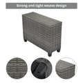 8 Pieces Outdoor Wicker Round Sofa Set, Half Moon Sectional Sets All Weather, Curved Sofa Set With Rectangular Coffee Table, Pe Rattan Water Resistant And Uv Protected, Movable Cushion, Beige Yes Complete Patio Set Beige Garden & Outdoor Wicker