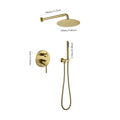 Shower System, Wall Mounted Shower Faucet Set For Bathroom With High Pressure 10