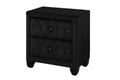 Sophia Queen 4 Pc Vanity Upholstery Bedroom Set Made With Wood In Black Box Spring Not Required Queen Black Wood 4 Piece Set Bedroom Contemporary,Modern Acacia Upholstered Velvet Tufted Wood