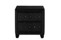 Sophia Queen 4 Pc Vanity Upholstery Bedroom Set Made With Wood In Black Box Spring Not Required Queen Black Wood 4 Piece Set Bedroom Contemporary,Modern Acacia Upholstered Velvet Tufted Wood