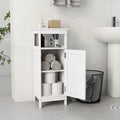 Bathroom Single Door Cabinet White Mdf