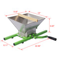 Fruit Wine Press And Crusher,100% Nature Apple&Grape&Berries Crusher Manual Juice Maker For Kitchen Green Steel