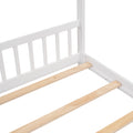Full Size House Bed Wood Bed, White Old Sku:Wf282521Aak White Solid Wood