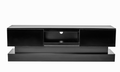 51.18Inch Black Morden Tv Stand With Led Lights,High Glossy Front Tv Cabinet,Can Be Assembled In Lounge Room, Living Room Or Bedroom,Color:Black Black Primary Living Space 50 Inches 50 59 Inches Classic 55 Inches Foam Particle Board