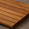 Log Color Spa Solid Teak Bathroom Shower Mat Bathroom Anti Slip Mat Teak Solid Wood