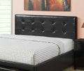 Bedroom Furniture Black Storage Under Bed Queen Size Bed Faux Leather Upholstered Queen Black Wood Bedroom Contemporary,Modern Pine Bed Frame Faux Leather Solid Wood