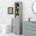 Tall Bathroom Cabinet, Freestanding Storage Cabinet With Drawer, Mdf Board, Adjustable Shelf, Grey Grey Mdf