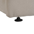 Full Size Upholstered Platform Bed With A Hydraulic Storage System Beige Beige Upholstered