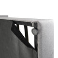 Queen Size Upholstered Platform Bed With A Hydraulic Storage System Gray Gray Upholstered